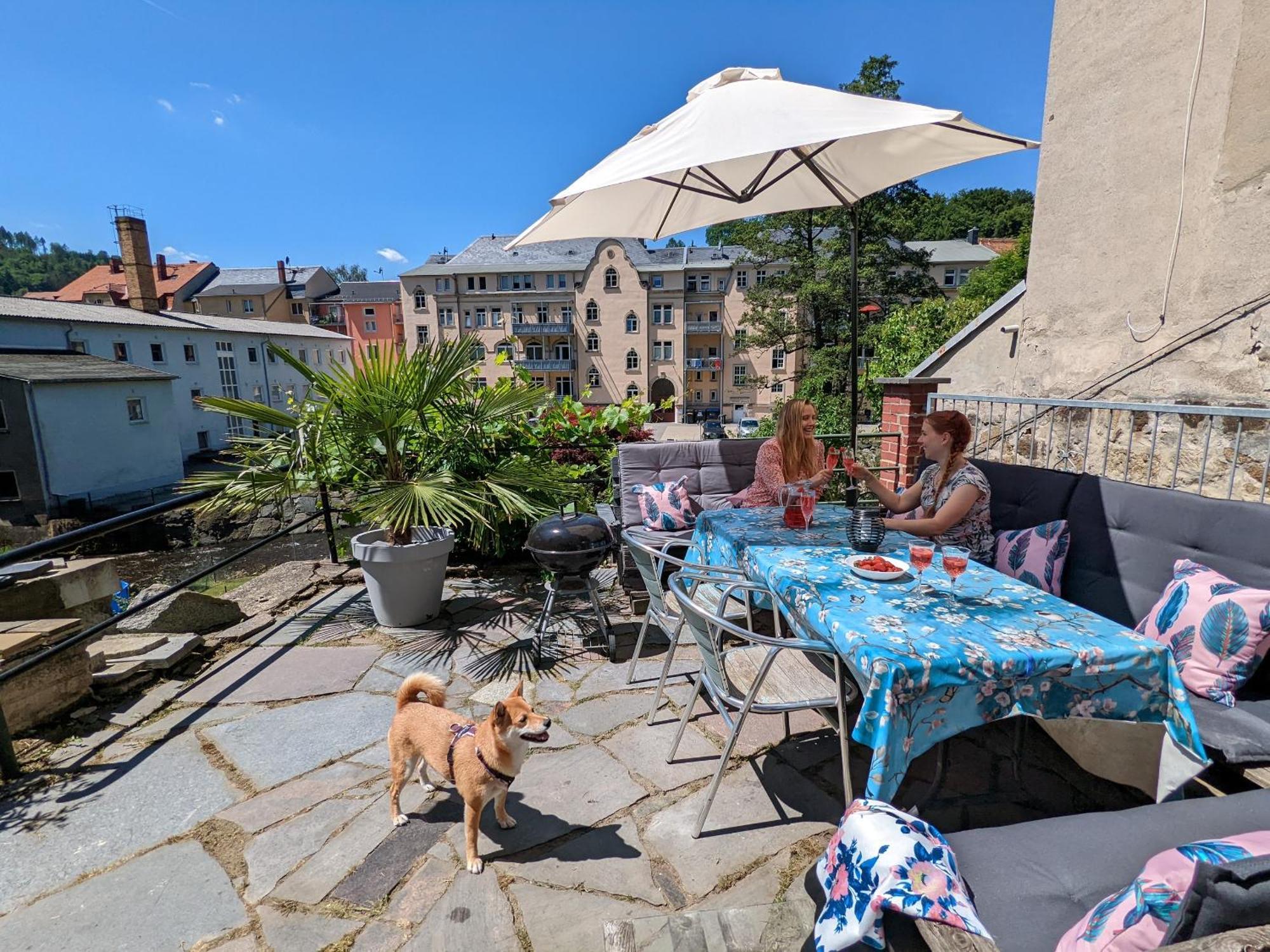 F4 - Urlaubsmagie - Grosse Wohnung Fuer Bis Zu 10 Personen 赛博尼茨 外观 照片