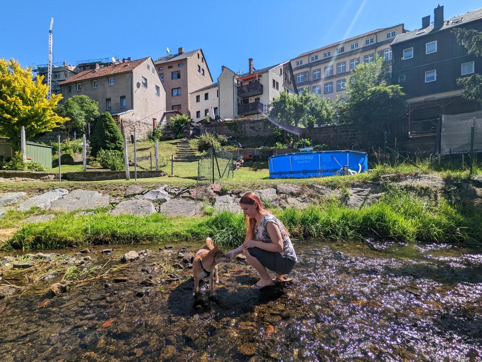 F4 - Urlaubsmagie - Grosse Wohnung Fuer Bis Zu 10 Personen 赛博尼茨 外观 照片