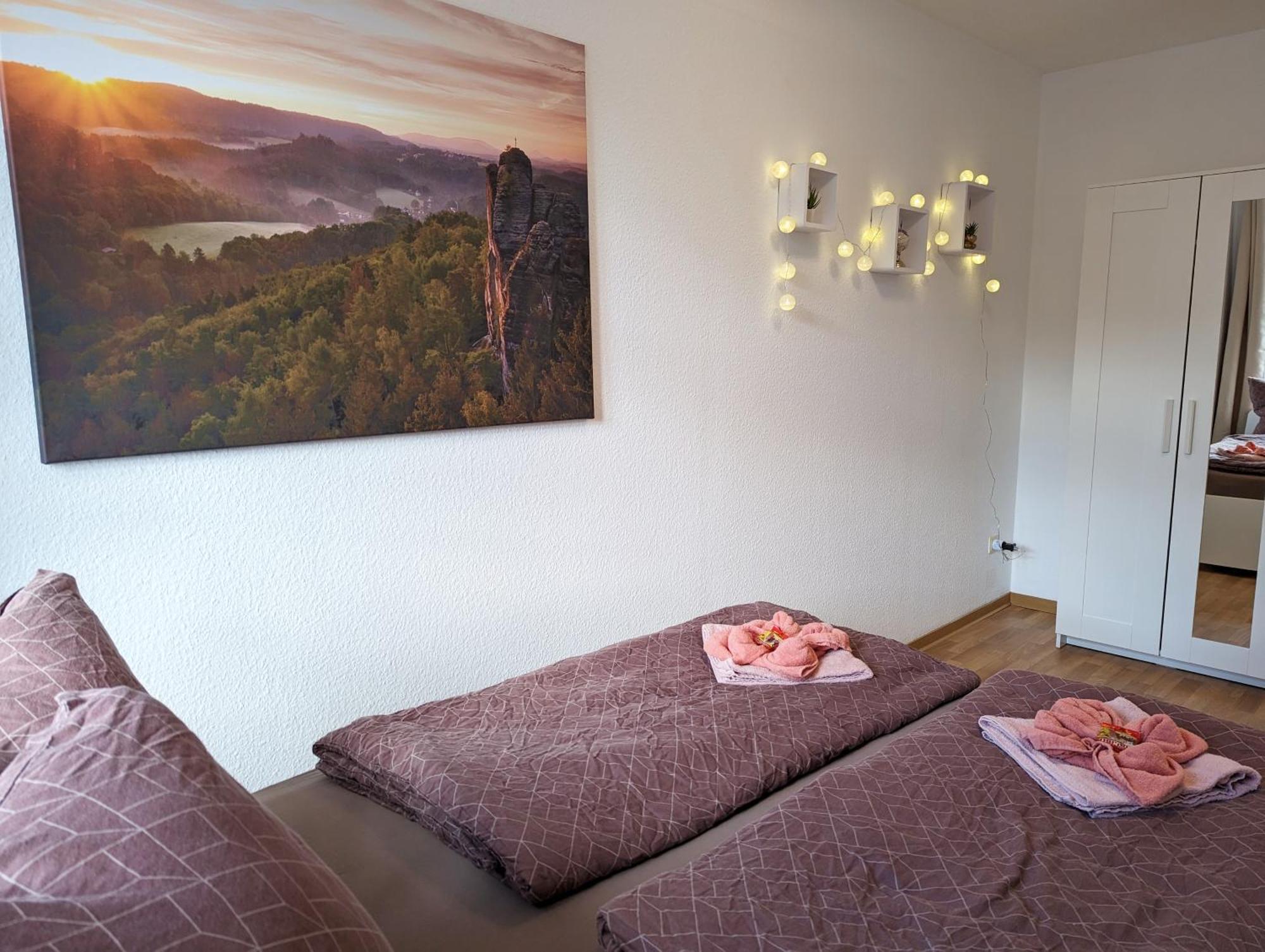 F4 - Urlaubsmagie - Grosse Wohnung Fuer Bis Zu 10 Personen 赛博尼茨 外观 照片
